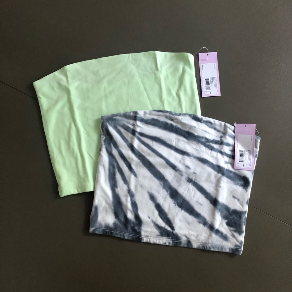 Wild Fable crop tops neon & tie die